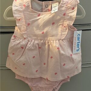 Carter's Pink Bunny Baby Dress Set